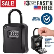 Waterproof Lock Box For Keys With 4 Digit Combination Outside Hold Key Safes