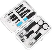 PLAFOPE 1set Professional Manicure for Women Men Stainless Steel Nail Clipper Kit Travel-friendly Grooming Tools for Fingernails Toenails Easy Safe Cutting