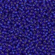Matte Silver-Lined Cobalt Miyuki Seed Beads 11/0 (11-920F-TB)