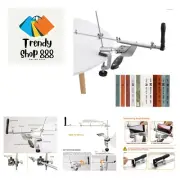 RX-008 Fixed-Angle Knife Sharpener Kit System with 12 Whetstones, Stainless S...