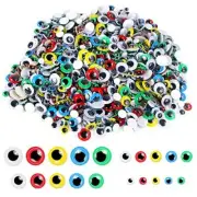 1000 Pcs Self-Adhesive Wiggle Googly Eyes Assorted Sizes for Doll Making Crafts