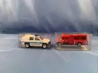 Golden Wheels. Lot of Chevy Tahoe Chicago Police Vehicle Fire Engine Pumper