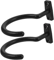 BESPORTBLE 2pcs Billiards Hook Rack Multi Function Pool Storage Hanger for Sticks Triangle Racks Stylish Gold Iron Design for Home Club Use Organizes Your Pool Table Area