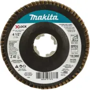 Makita X-LOCK 4-1/2 In. x 7/8 In. 40-Grit Type 29 Zirconia Angle Grinder Flap