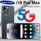 NEW i16 Pro Max 5G Unlocked Smartphone 128GB Android13 Dual SIM Cheap Phone 2025