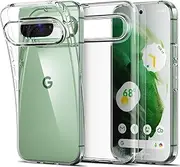 [Ezydigitals] Case New Google Pixel 9/9 Pro 5G All Clear Slim Shockproof Flexible TPU Gel Case