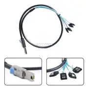 NEW SFF-8088 TO 4x SATA 7Pin Mini-SAS 26P TO 4SATA cable 1M