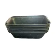 Masterclass Bakeware 6pc Mini Loaf Pan Set, NonStick Heavy Gauge Steel.Black NWT