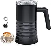 Domary Electric Milk Frother and Steamer 4 in 1 Automatic Milk Warmer 400W Non-Stick Interior 580ml Hot/Cold Stainless Steel Milk Foam Maker for Coffee/Hot Chocolate Milk/Latte/Cappuccinos