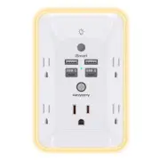 Multi Plug Outlet, Outlet Extender with 4 USB Ports (2 USB C) and Night Light...