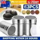 2X Icing Sugar Cocoa Coffee Shaker Stainless Steel Flour Duster Chocolate Powder