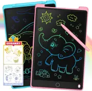 2 Pack 12 Inch LCD Writing Tablet Kids, Toys Girl, Drawing Pad. Doodle Board wit