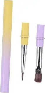 Outanaya Nail Art Brush Set Double-ended Nail Art Pen Gradient Plaid Precision Applicator for Diy Artists