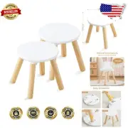 Sturdy 9 Inch Wooden Step Stools for Kids - Safety Focused & Convenient
