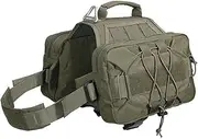 Dog Backpack for Medium Large Dogs, Dog Pack Hound Travel Camping Hiking Bag, Saddle Bag Rucksack with Side Pockets & Adjustable Strap