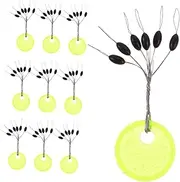 Beans Stoppers 100pcs Small Float Stops Long-Lasting Rubber Cord Stops for Fishing