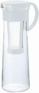 Hario Cold Brew 1 Litre Internal Filter Heatproof Glass Coffee Jug Matte White