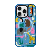 iPhone 16 Pro Impact Ring Stand Case MagSafe Compatible Animals by Eszter Chen