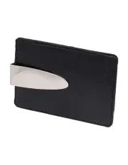 [Cudworth] PU Metal Credit Card Holder in Black