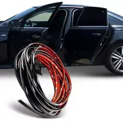 24 Foot Black Door Edge Ding Protector Trim Guard Molding Kit (for: Fiat)