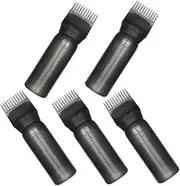 PENIKOKO 5pcs Hair Dye Applicator Bottles with Comb Oil Scalp Applicator for Hair Coloring and Design Modern Aesthetic for Salon and Home Use