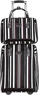 [HAFUNE] Light Suitcase 2-piece Suitcase Oxford Cloth Luggage Sets Boarding Suitcases With Wheels Lightweight Wheeled Luggage, G, 20in