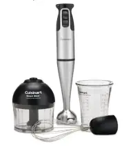 Cuisinart Hand Blender CSB-79 Stick Two Speed With Chopper, Whisk And Cup New
