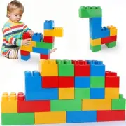 24 PCS Giant Building Blocks Starter Set for Toddlers, Plastic Large Building...