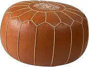 Generic Unstuffed Pouf Cover Bean Bags Chair Large Bohemian Home Decoration Decorative Foot Rest Cover Footstool Cover, Brown
