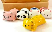 Japanese Porcelain Cute Animal Chopstick rest Set / 5/Hasami-ware/with BOX