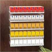 [CARLLEE] Cigarette Showcase Rack, Automatic Cigarette Pack Pusher Tray, Acrylic Cigarettes Organizer Holder, Snap Link Cigarette Divider(38x29x70cm)