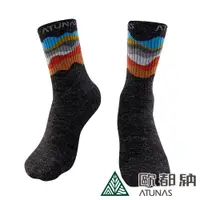 在飛比找蝦皮商城優惠-【ATUNAS 歐都納】中筒保暖雪襪A1AS2202N山林黑