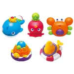 TOYROYAL 日本樂雅 - 洗澡玩具 烏龜 鯨魚 海豚 章魚 螃蟹 五款可選 < JOYBUS >