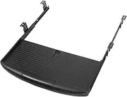 FOYTOKI Keyboard Tray with Silent Slide Rails Dual Design for Maximum Desk Space Convenient Drawer for Storage Sleek Modern Aesthetics Side Mount Keyboard Guide