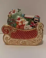NIB Collectible Avon St Nicholas Collection Ceramic COOKIE JAR Great GIFT