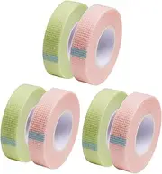 Housoutil Gentle Breathable Eyelash Grafting Tapes 6 Rolls Lash Extension Tapes for DIY