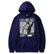 90s Singer Lana Del Rey Ldr Sailing Graphics Hoodies Unisex Harajuku Men Vintage Long Sleeve Oversized Sweatshirt Streetwear -NMAOV Royal blue M