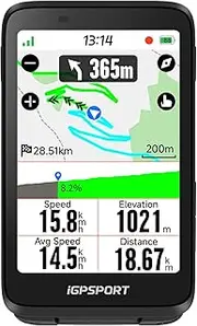 iGPSPORT BiNavi Bike Computer, Touch Screen Map Navigation Music Control Climb Tips Group Riding, Wireless GPS Cycling Computer