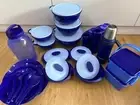 Tupperware 22 IN 1 Royale Blue Petit Serveware blue royale dinnerwar Set - 1 set