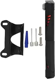 Mini Manual Pump Schrader Valve Universal Bike Inflator Easy Hand Grasp Compact Design Black Blue
