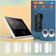 Smart Home Burglar Alarm Kit Wireless Security Protection System 4.3" IPS Screen