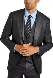 Kenneth Cole REACTION Men's Suit Jacket Dark Gray 46 regular