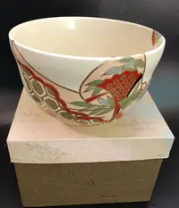 在飛比找Yahoo!奇摩拍賣優惠-日本回流 宮地英香 手作抹茶碗 日式手繪茶道抹茶碗碗