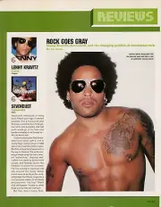 LENNY KRAVITZ Music Promo Trade AD & ARTICLE 8.5" x 11" w375