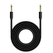 Upgrades 6.35mm Mono Instrument Cable Male to Male Cord for Microphones