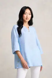Linen Tunic - Chambray Cross Dye