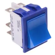 2646LH/2A13000L0 APEM Blue On-On Industrial Rocker Switch DPDT 16A