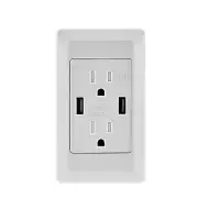 Electrical USB Charger Wall Outlet Dual USB DC High Speed Fast Charging Device