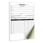 Invoice Pad, 5.5x8.5 Small 2-Part Carbonless, Made in USA, Carbon Copy Sales ...