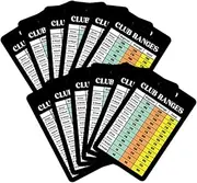 Veemoon 12 Sheet Golf Scorecards with Rule of Golf Chart for Easy Reading in Sunlight Portable Design Font for All Skill Levels